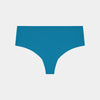 No Show Thong in OCEAN DEPTHS. Flat lay front view