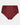 Embrace Full Brief in OXBLOOD RED. Flat lay front view