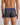 Model wears Retros Print Mens Trunk in IRONCREST PRINT. On body back view