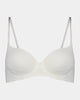 Simply Me Contour Bra in WHITE. Flat lay front view
