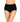 Model wears Freestyle Full Brief in BLACK. On body front view