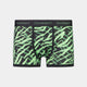 Essentials Print Mens Trunk in TIGER STRIPE PRINT. Flat lay front view