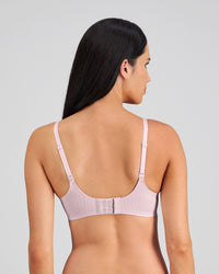 Model wears Comfit Collection Contour Bra in FESTIVAL BLOOM. On body back view