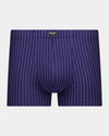 Cotton Stretch Mens Trunk in PEACOAT PINSTRIPE. Flat lay front view