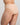 Coral High Cut Brief in LATTE. Flat lay back view