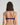 Model wears My Fit Lace Push Up Bra in Medieval Blue. On body back view