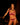 Model wears Heritage Bloom Push Up Front Opening Bra and matching thong in FANTASY FUCHSIA. standing in front of a triumph motorbike in a night shot