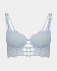 Jasmina Contour Bra in OMPHALODES. Flat lay front view