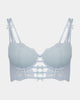 Jasmina Contour Bra in OMPHALODES. Flat lay front view