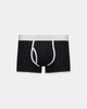 Bold Marle Mens Trunk in BLACK. Flat lay front view