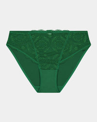 Juniper Bikini in PARADISE GREEN. Flat lay front view