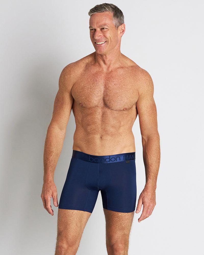 Bamboo Mens Trunk in Medieval Blue. Feature shot