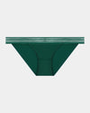 Stripe Elastic & Papertouch Tanga in RAIN FOREST. Flat lay front view