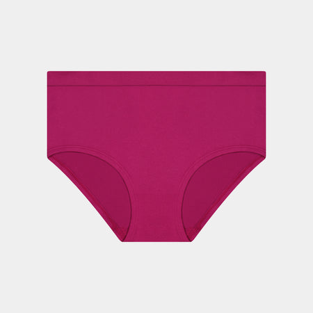 Seamless Full Brief in RASPBERRY RADIANCE. Flat lay front view