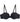 My Fit Smooth Strapless Bra in BLACK. Flat lay front view