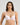 Model wears Stripe Elastic & Papertouch Push Up Bra in FESTIVAL BLOOM. On body front view