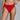 Model wears Body Cotton High Cut Brief Twin Pack in SALSA/DARK SAPPHIRE. On body front view