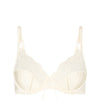 Iveta Underwire Bra in ANTIQUE WHITE. Flat lay front view