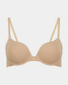 Bendon Essentials Push Up Bra in LATTE. Flat lay front view
