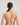 Model wears Stamina Wire Free Bra in LATTE. On body back view