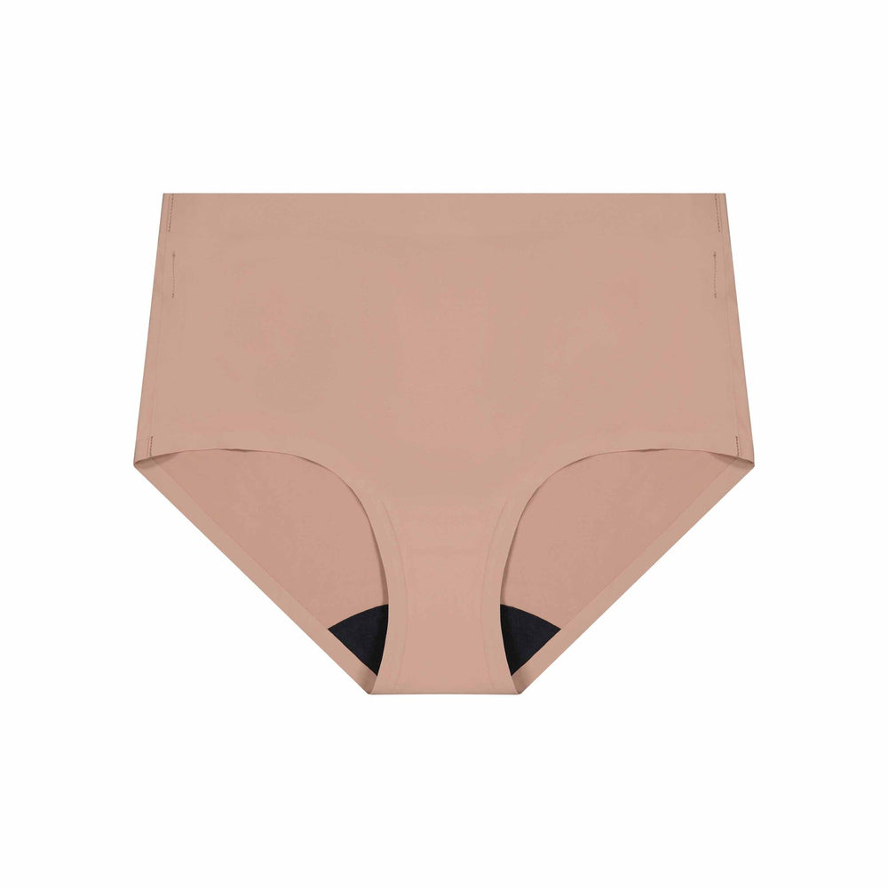 Flo Light Full Brief in MOCHA. Flat lay front view