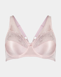 Classic Underwire Underwire Bra in PALE LILAC. Flat lay front view