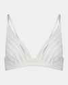 Morning Lola Underwire Bra in WHITE. Flat lay front view