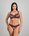 Nova Rosa Underwire Bra in PLUM PERFECT. Feature shot