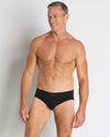 High Tech Cotton Mens Brief in BLACK. Feature shot