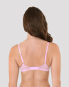 Model wears Niara Underwire Bra in SOFT SUMMER. On body back view