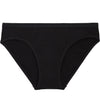 Body Cotton Bikini in BLACK. Flat lay front view