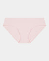 Seamless Soft Bikini in ICY PINK. Flat lay front view