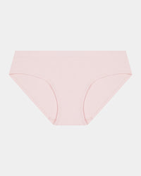 Seamless Soft Bikini in ICY PINK. Flat lay front view