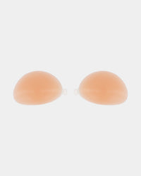 Adhesive Silicone Bra in Nude. Flat lay front view