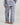 Model wears Cosy Flannel Long Pj Pant in NAVY BLAZER. On body back view