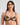 Model wears Niara Underwire Bra in BLACK. On body front view