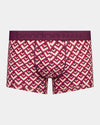 Retros Print Mens Trunk in ART TILE PRINT. Flat lay front view