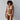 Model wears Morning Lola Underwire Bra in SCALLOP SHELL. On body front view