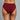 Model wears Body Cotton Bikini Twin Pack in RHUBARB/LINEN. On body side view