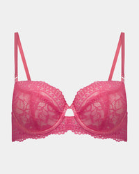 Only Mine Contour Bra in PINK LEMONADE/ICY PINK. Flat lay front view