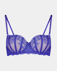 Sofia Contour Bra in DAZZLING BLUE. Flat lay front view