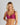 Model wears Damask Twin Pack Contour Bra Twin Pack in RASPBERRY/NOVELLE PEACH. On body front view