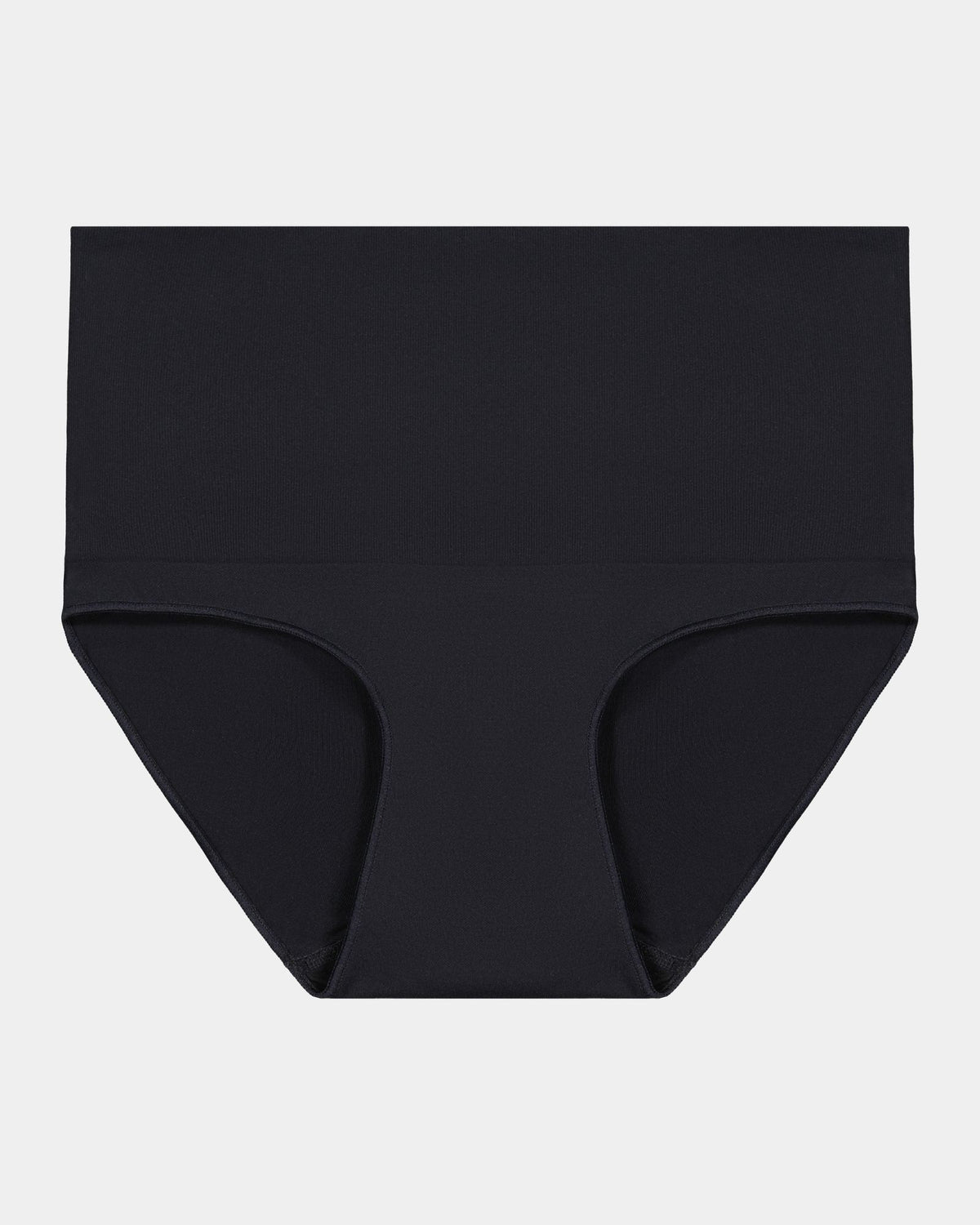 Bamboo Bodywear Full Brief in BLACK. Flat lay front view