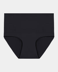 Bamboo Bodywear Full Brief in BLACK. Flat lay front view