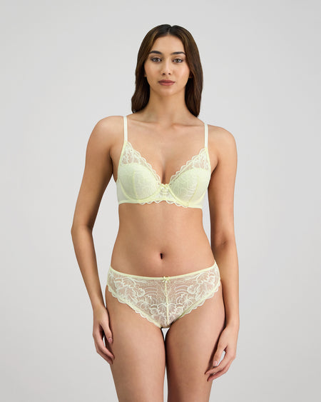 Embrace Contour Bra in TRANSPARENT YELLOW. Feature shot