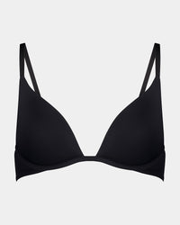 Bendon Essentials Contour Bra in BLACK. Flat lay front view