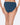 Model wears Coral High Cut Brief in REFLECTING POND. On body back view