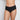 Model wears No Show Full Brief in BLACK. On body front view