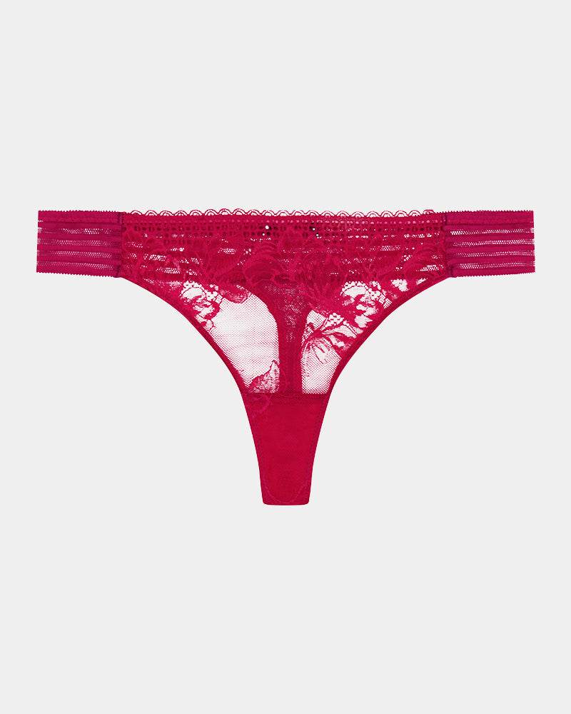 Lucille Thong in JAZZY. Flat lay front view