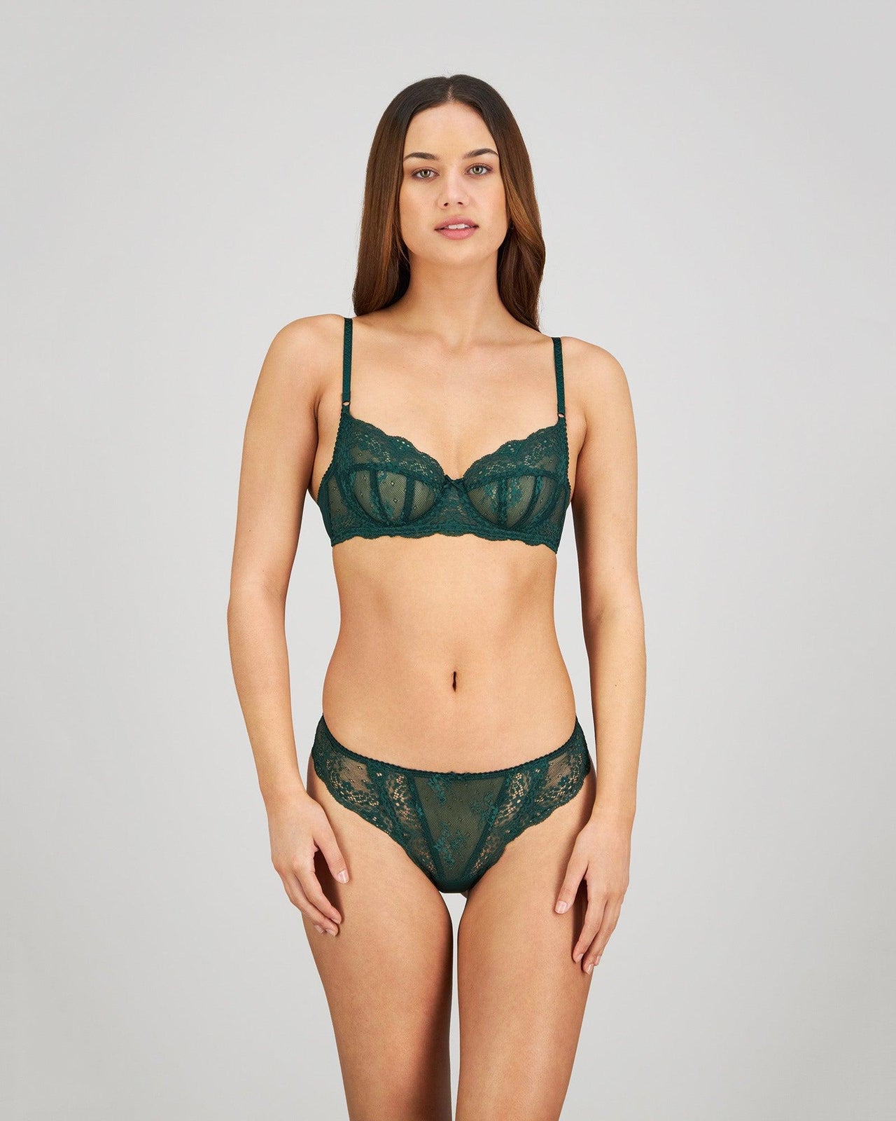 Sofia Underwire Bra in RAIN FOREST. Feature shot